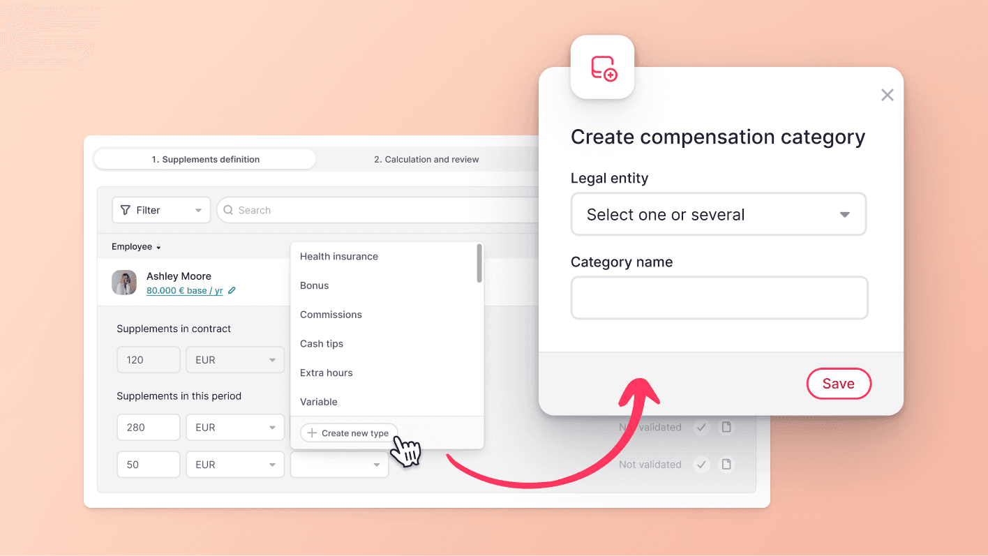 Creating compensation types effortlessly