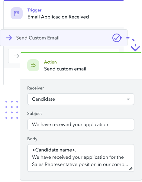 Improve the candidate experience with automated emails
