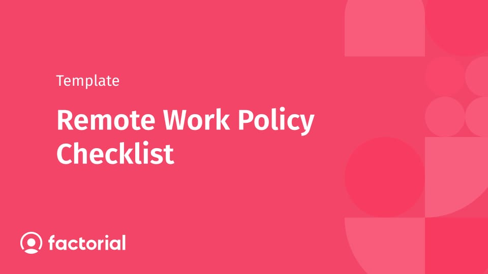 Remote Work Policy Checklist