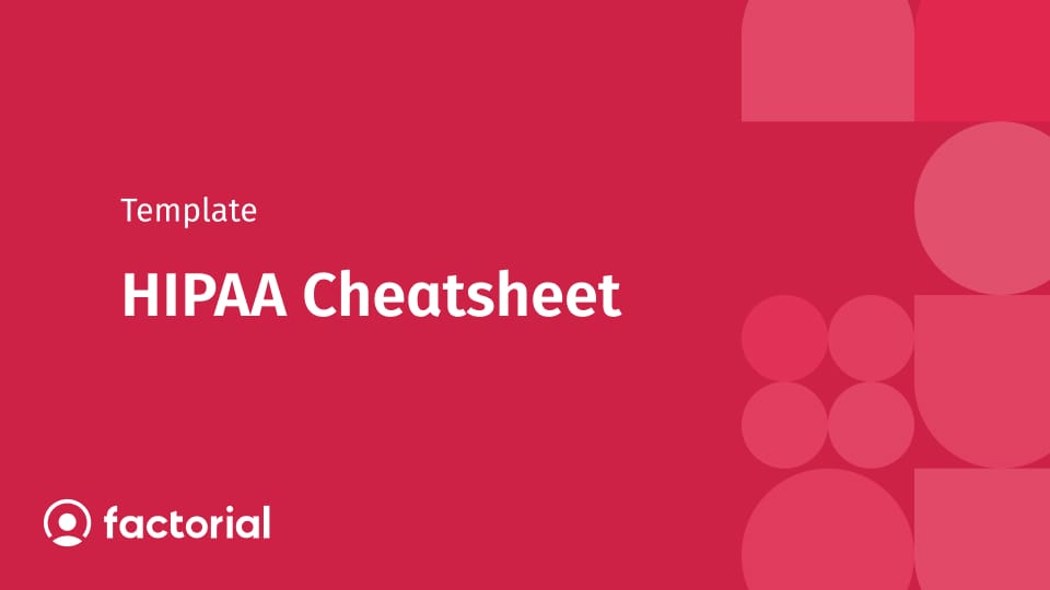 HIPAA Cheatsheet