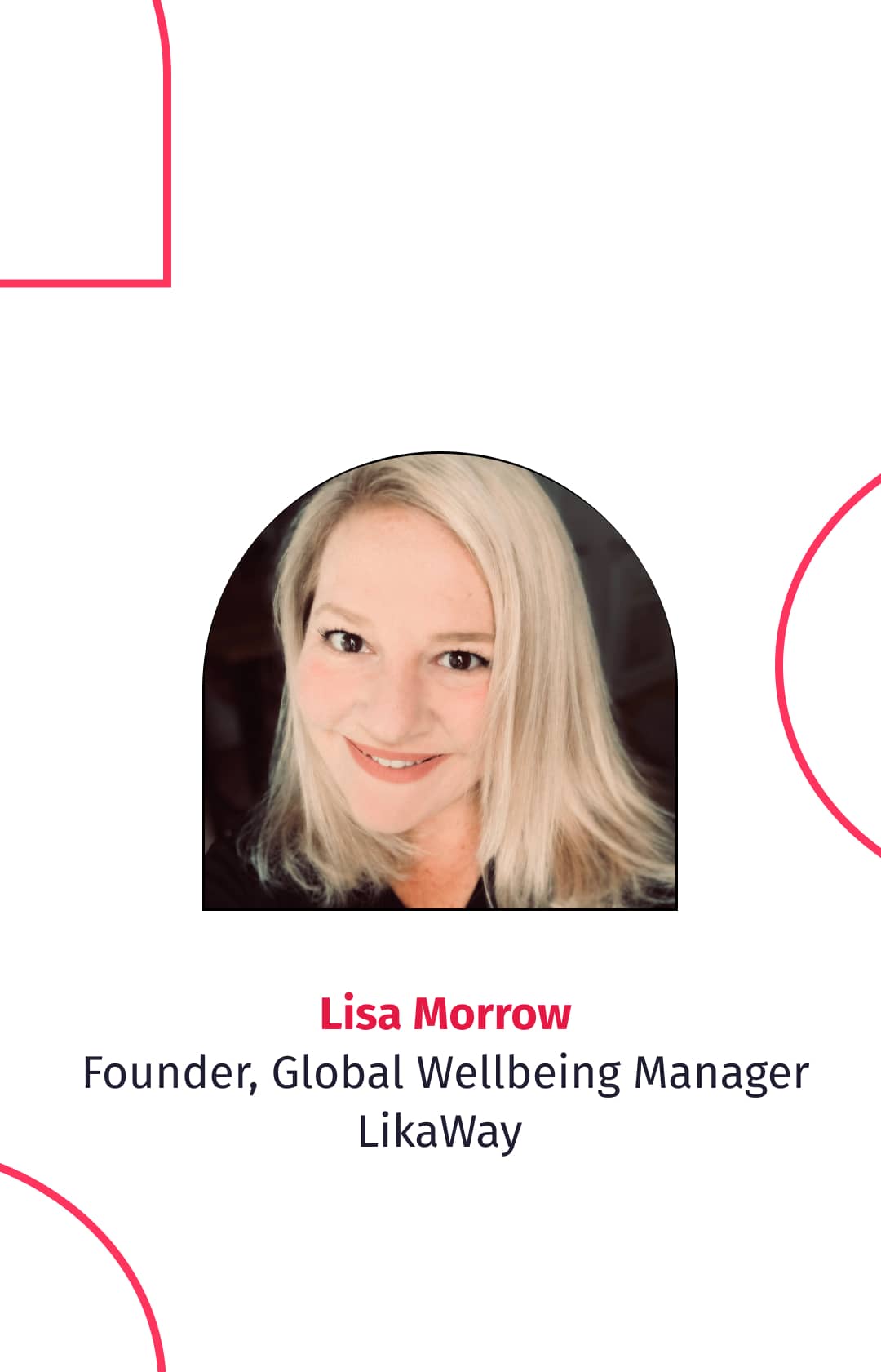 Lisa Morrow: Founder & Global Wellbeing Manager