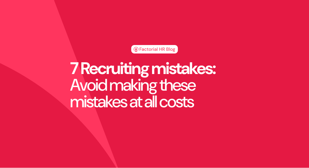 Recruiting mistakes