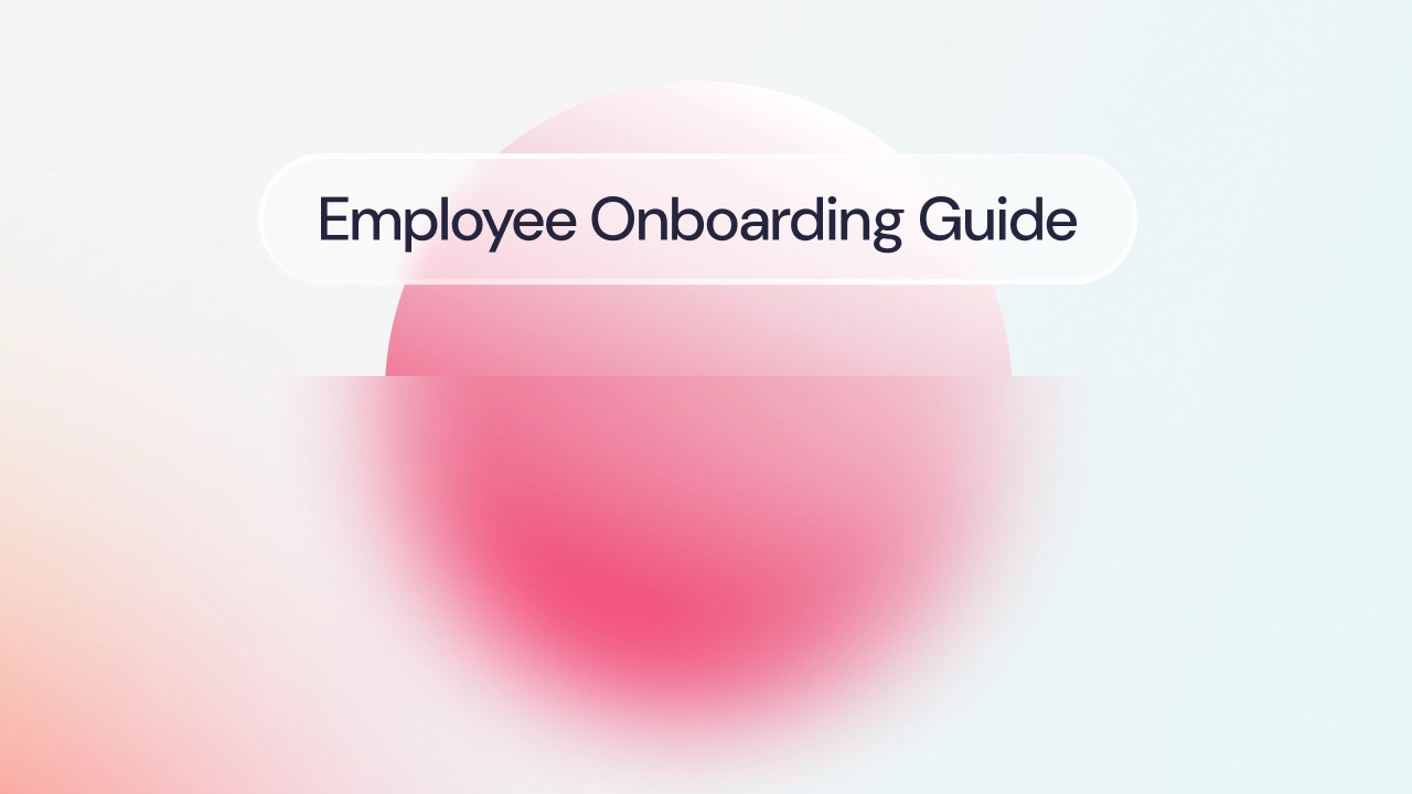 A Factorial red graphic reads: Employee Onboarding Guide