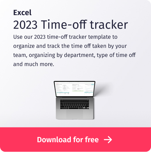 time off tracker 2023