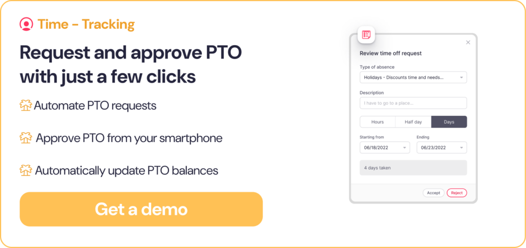 Factorial's PTO tracking software