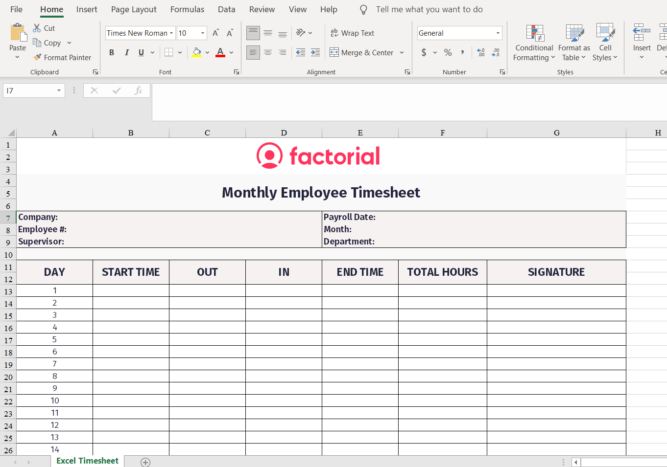 excel timesheet template for multiple employees