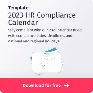 2023 HR compliance calendar