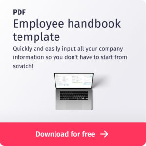 employee handbook template download