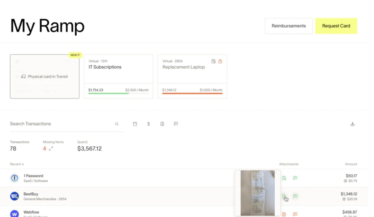 expense management software ramp