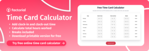 free online time card calculator