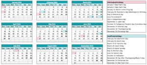 Federal Government Holiday Calendar 2024 Calendar Printable