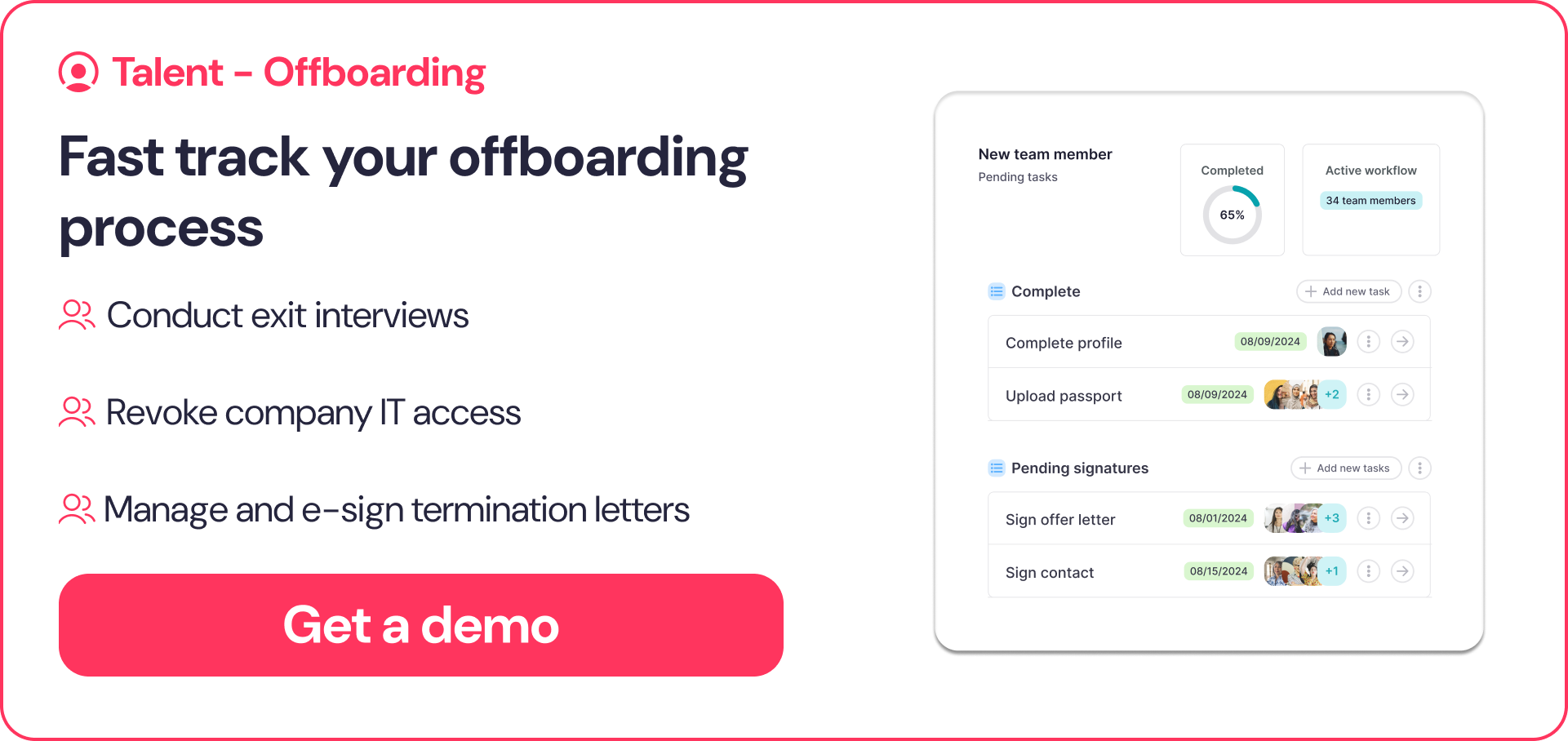 Factorial Offboarding software makes the transition easier for HR managers