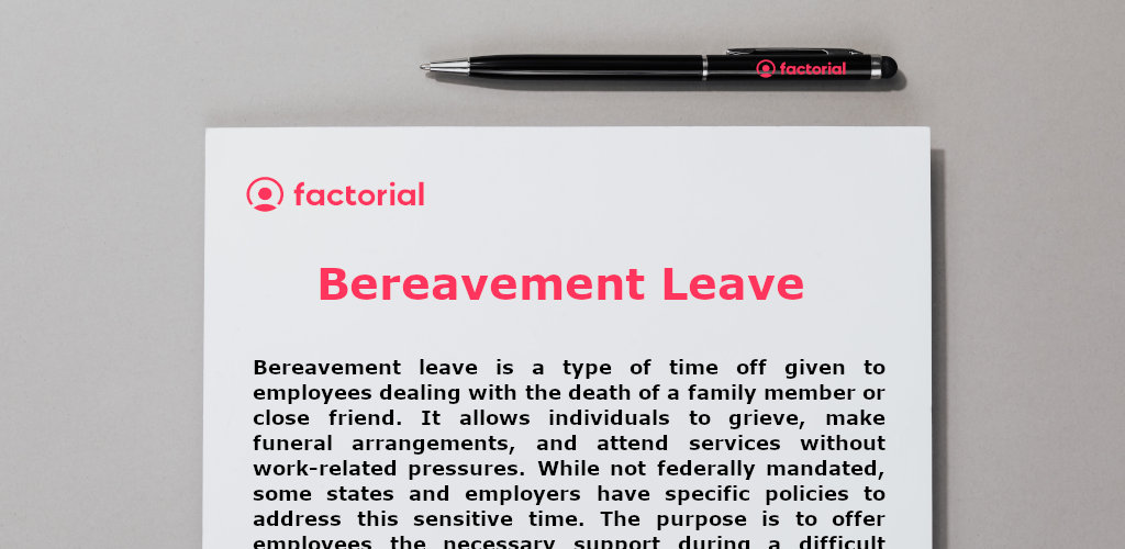 bereavement leave law