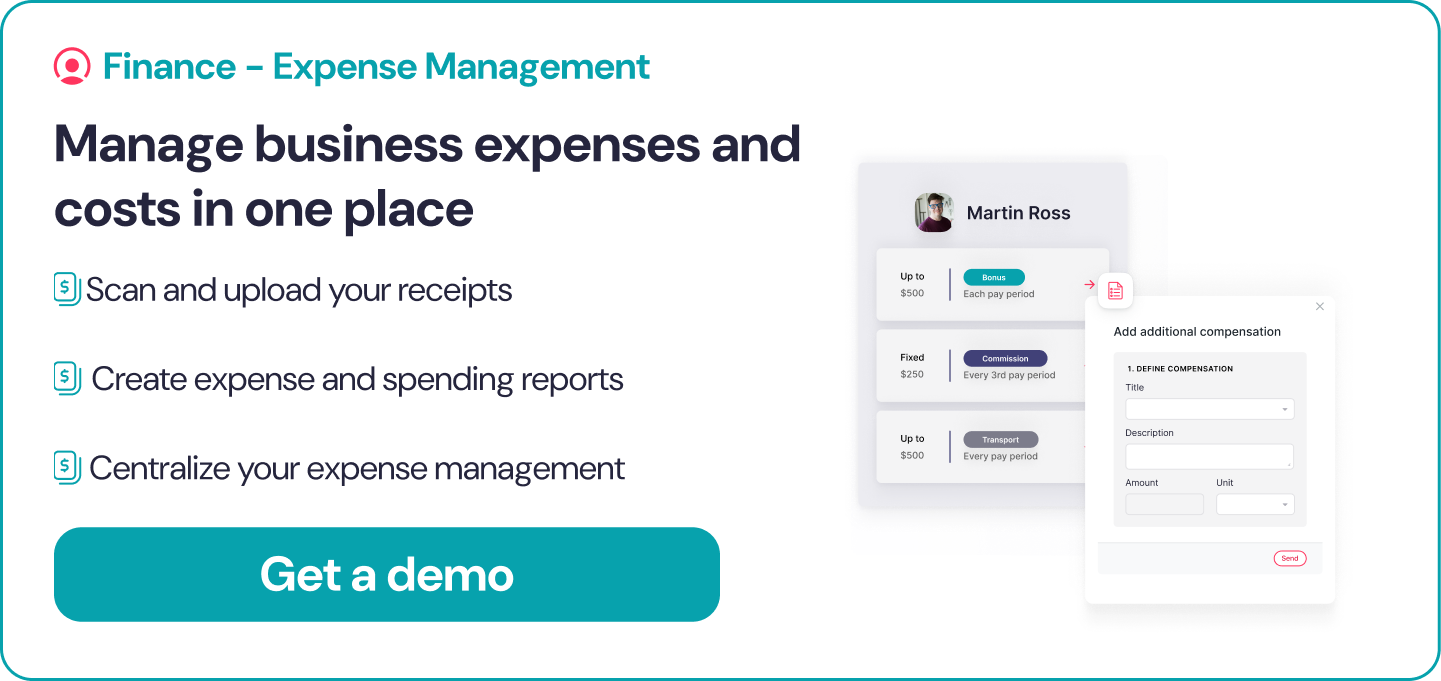 Expense management with Factorial, all-in-one HR software