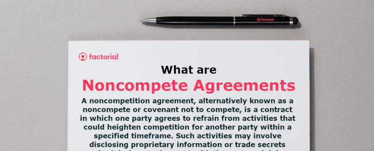 Non Compete Agreements Explained Requirments Factorial   Noncompete Agreement 768x310 