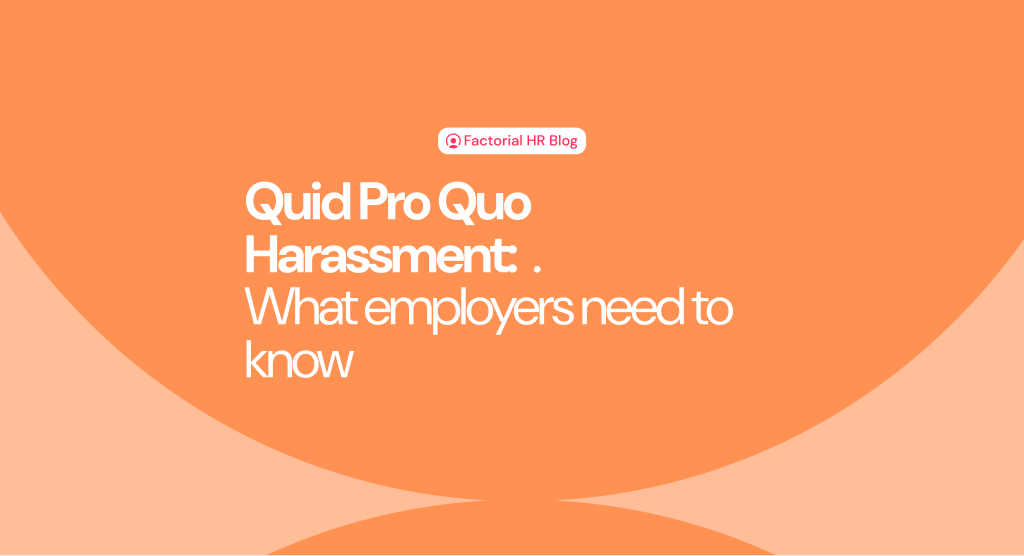 Banner of quid pro quo harassment