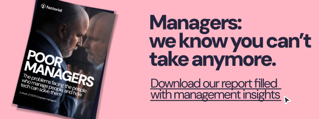 Factorial's poor managers report provides leaders with valuable insights. 