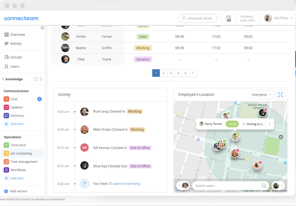 Connecteam small business management software