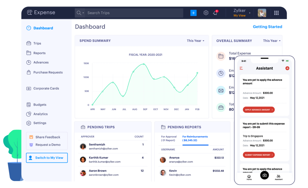 zoho expense best expense management software 2025