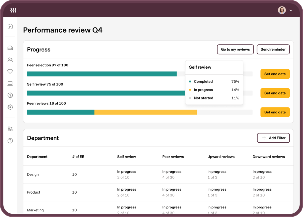 Rippling's talent management system 