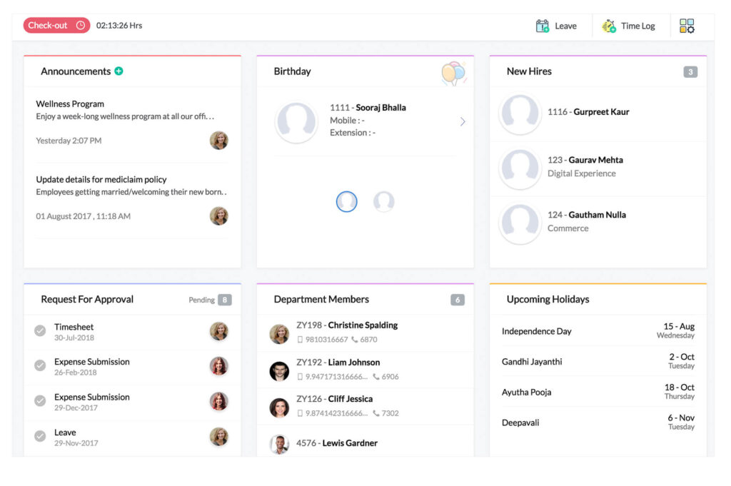 The best talent software Zoho People