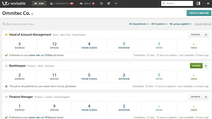 workable recruit software