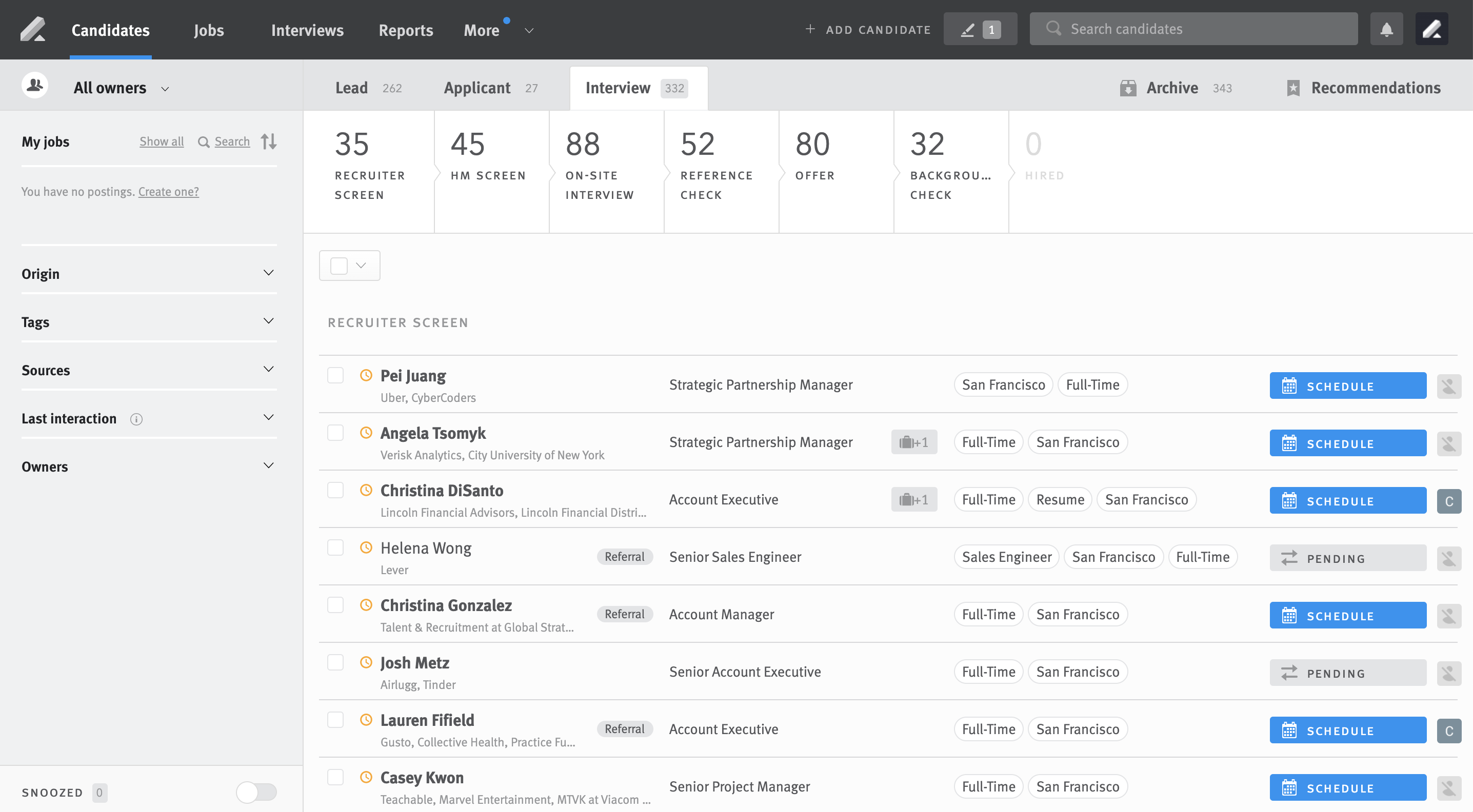 lever ats for hr platform