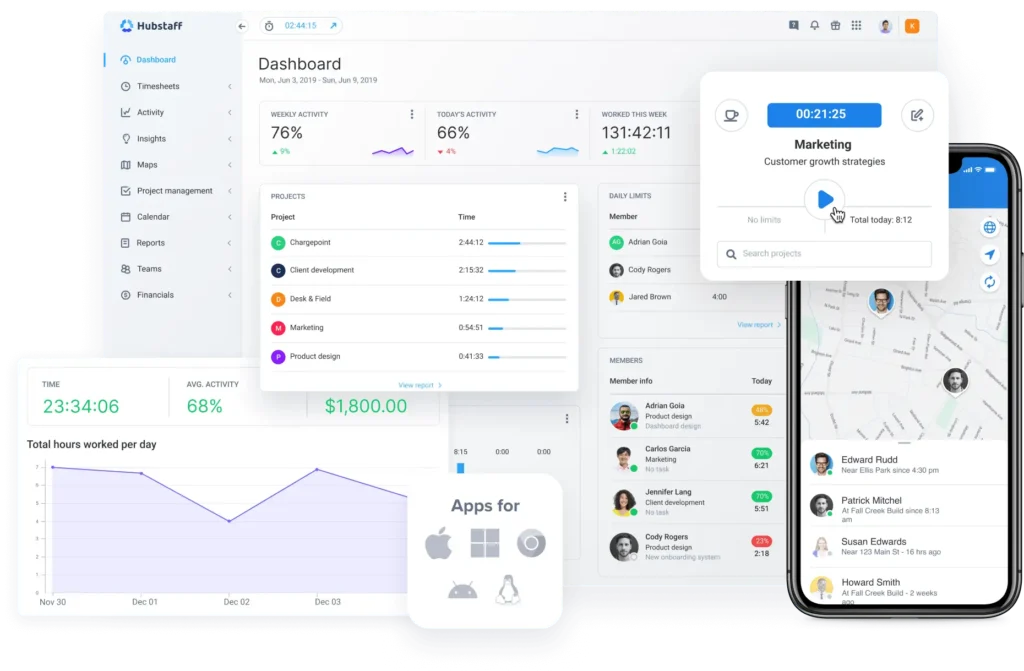 Hubstaff is an employee time and attendance software