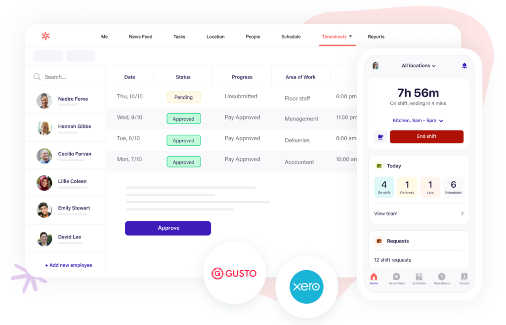 Deputy is an HR time and attendance management software.