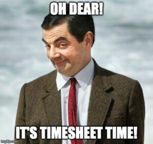 Humorous timecard reminder memes can increase timesheet compliance at the workplace 