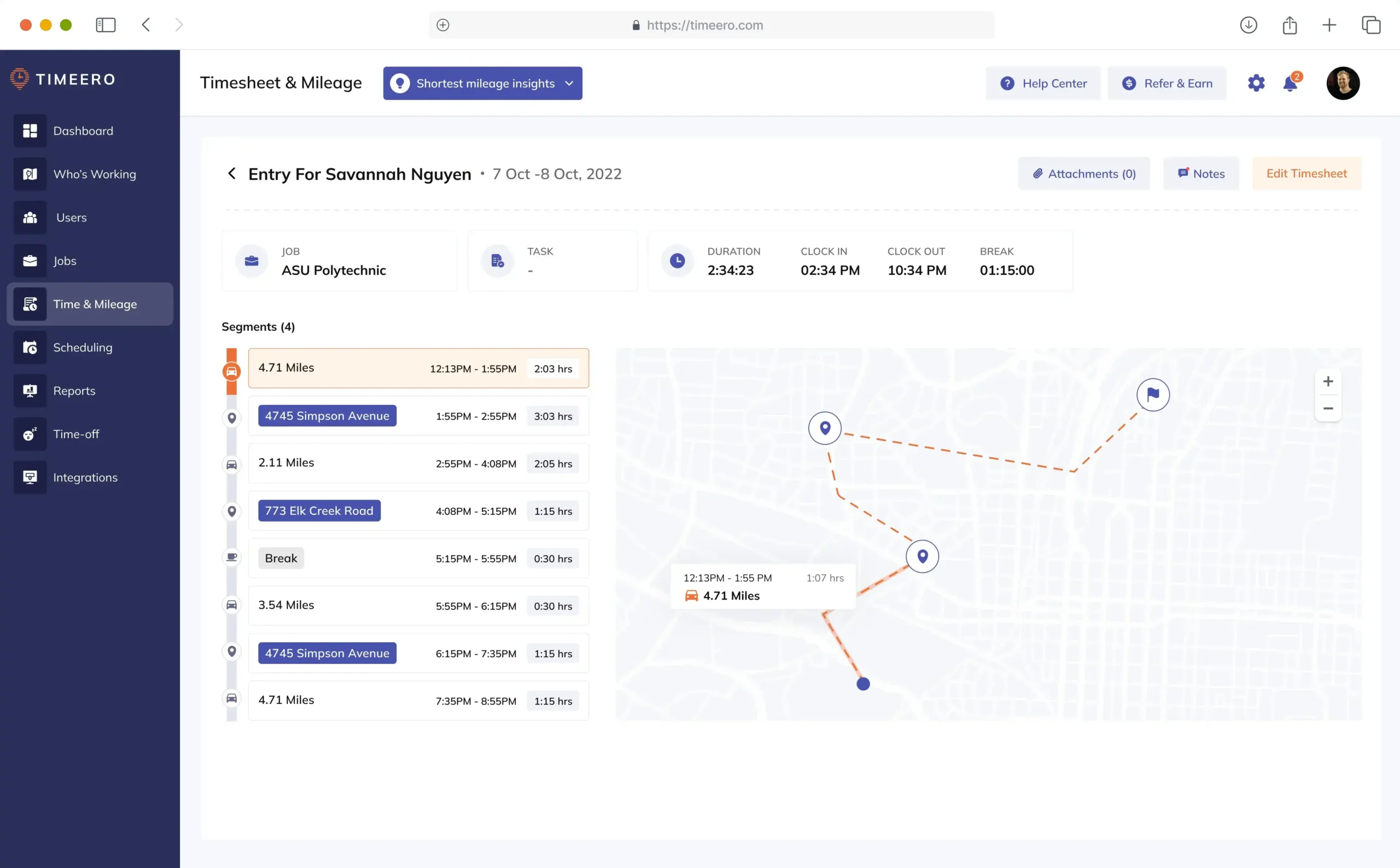 timeero gps time clock