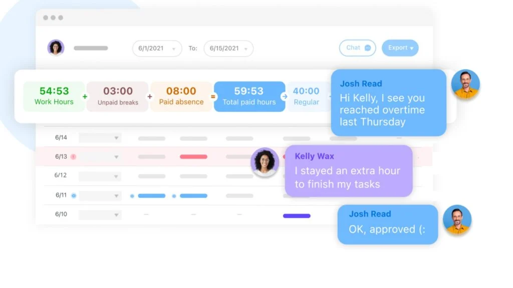 connecteam offline time tracker