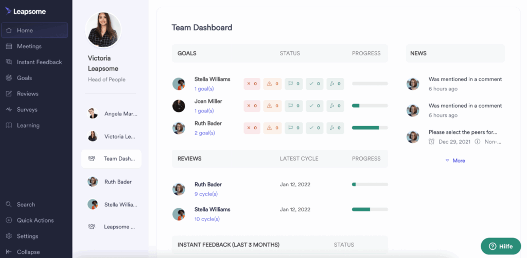 leapsome performance management