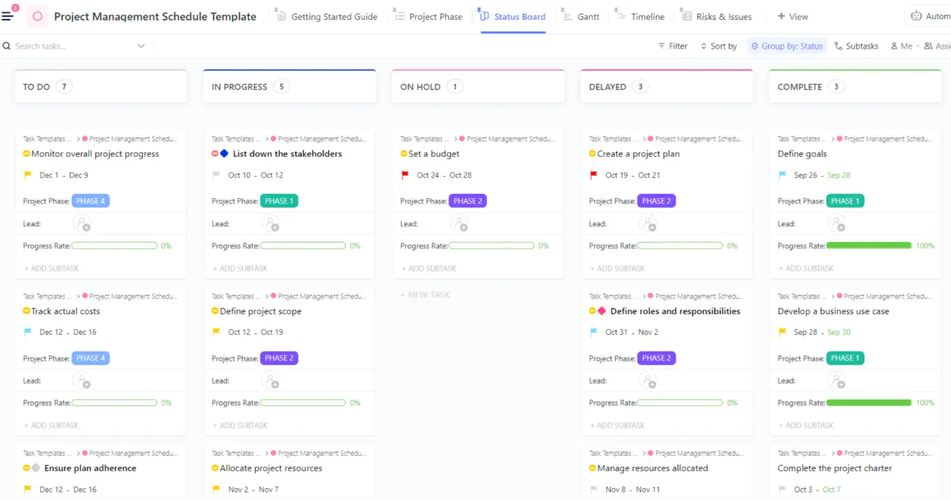 clickup project management