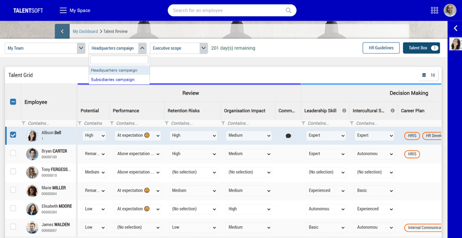 cegid talentsoft dashboard