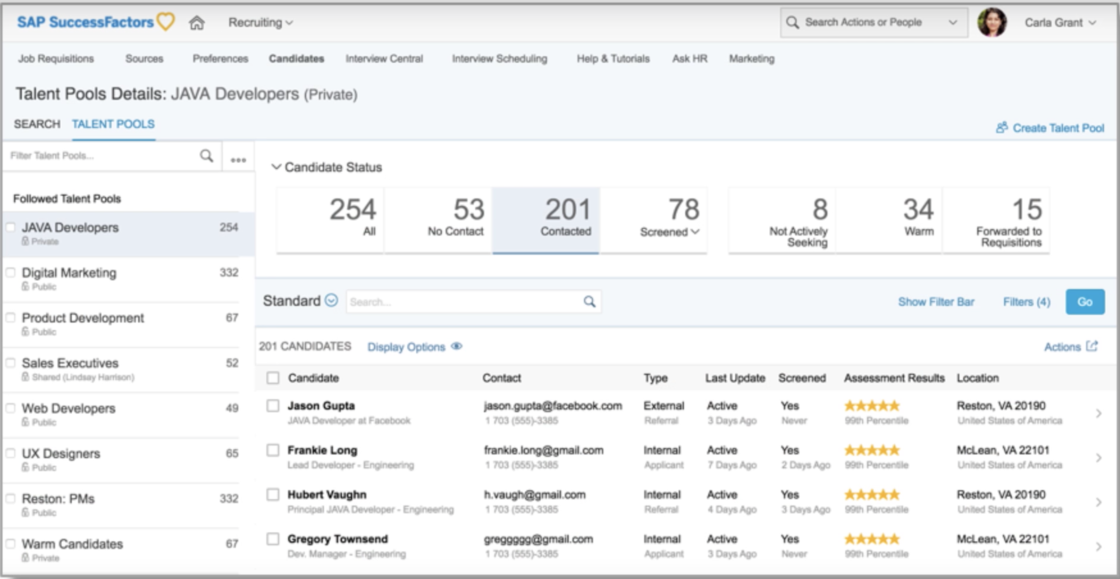 sap successfactors recruiting