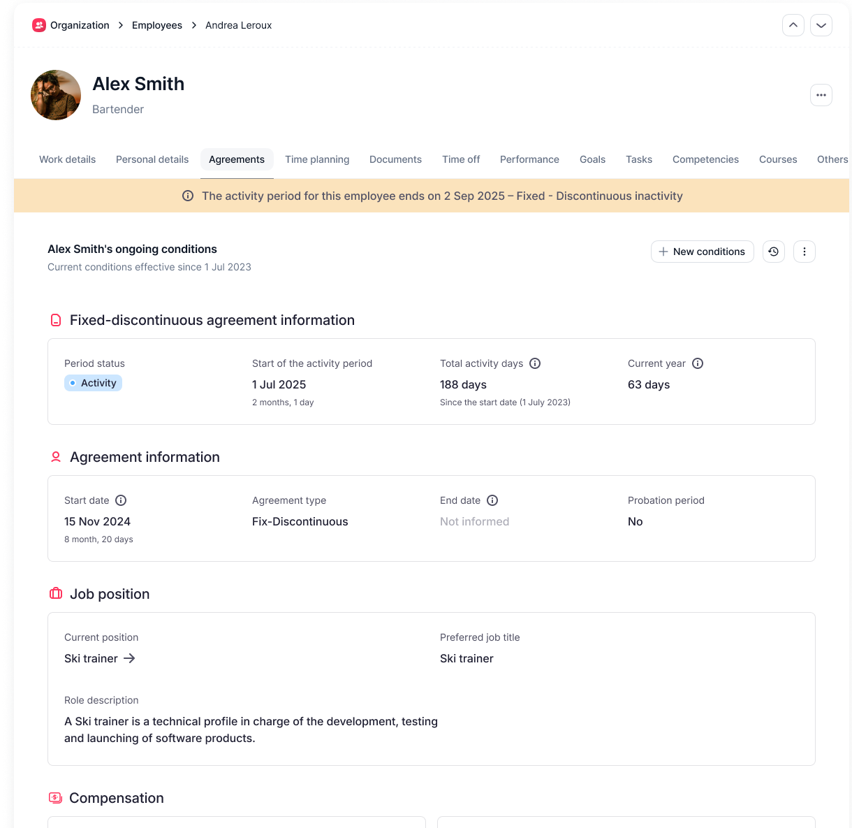 factorial dashboard shows automated onboarding tasks