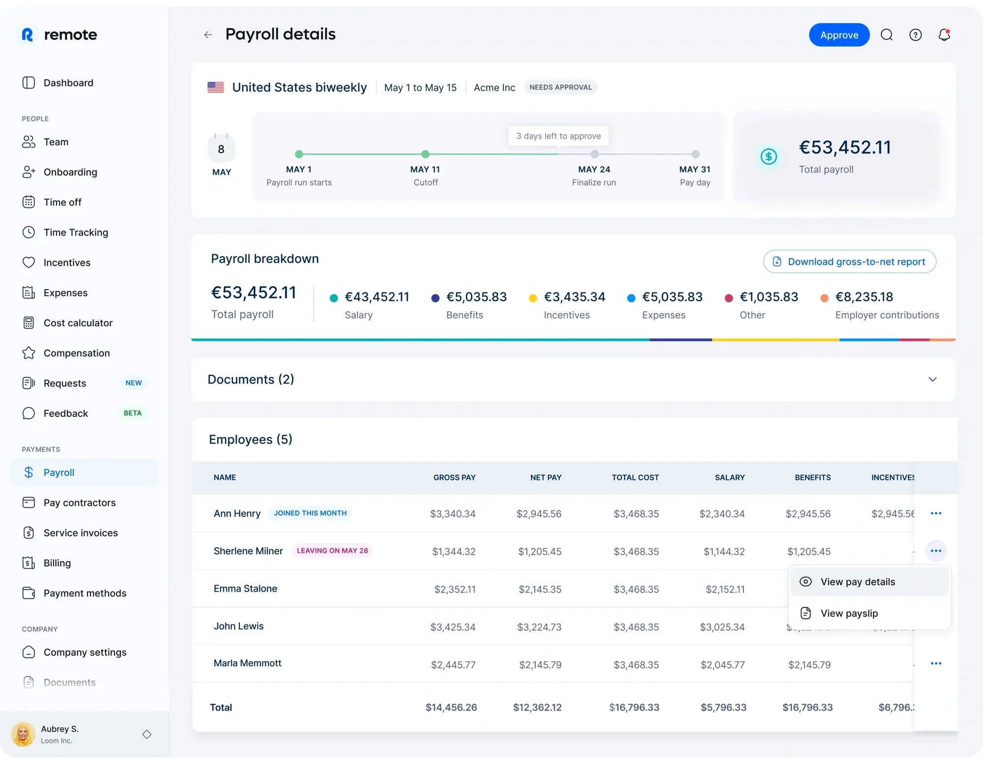 run payroll remote