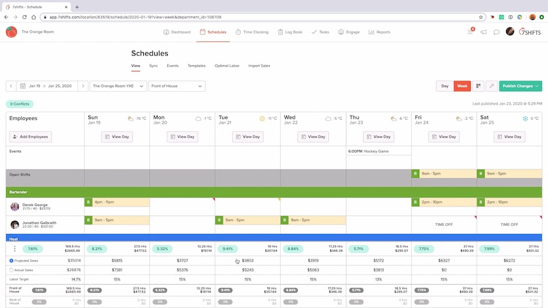 7shifts screenshot software