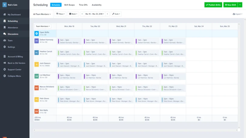 zoomshift shift swap and scheduling software