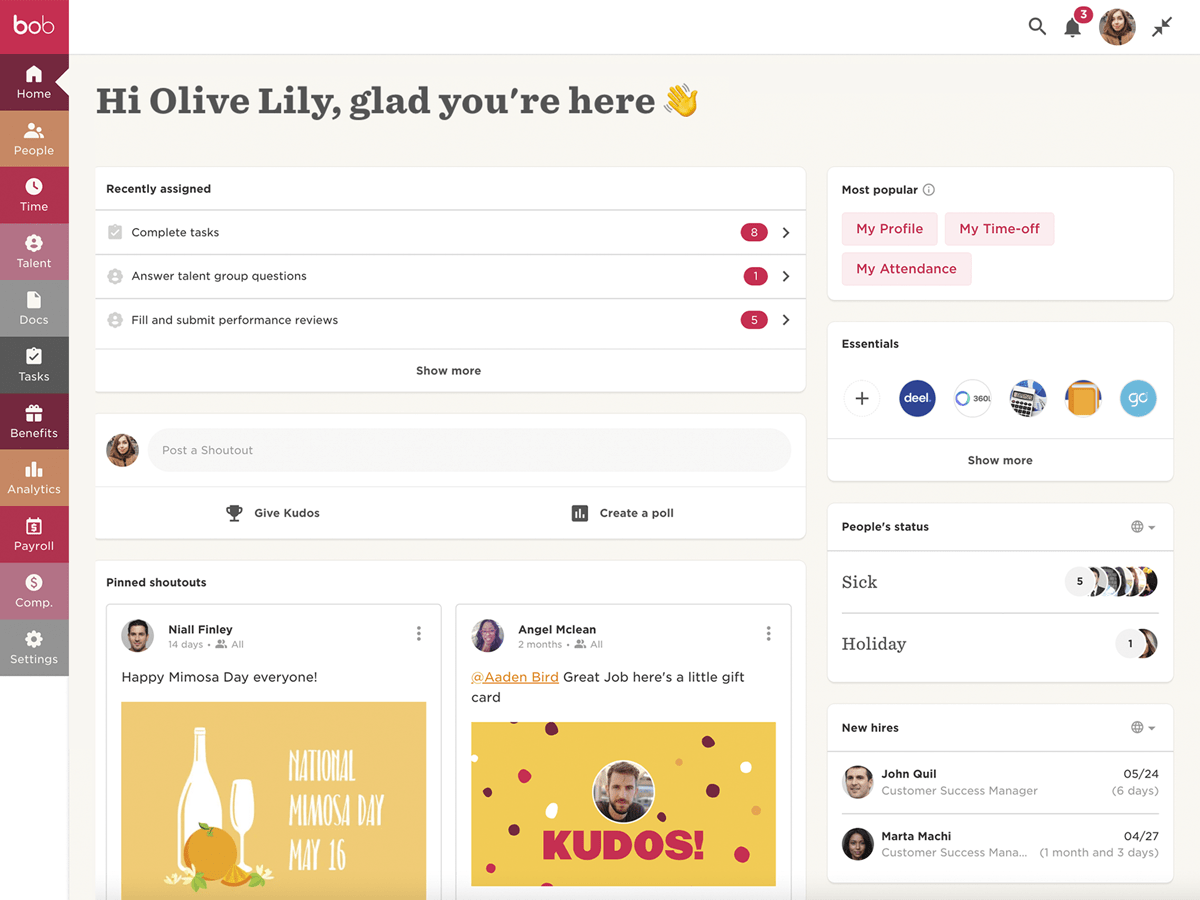 hibob hr software