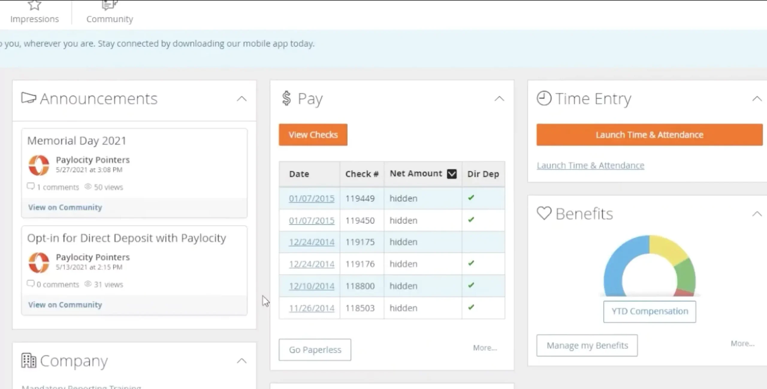 paylocity dashboard